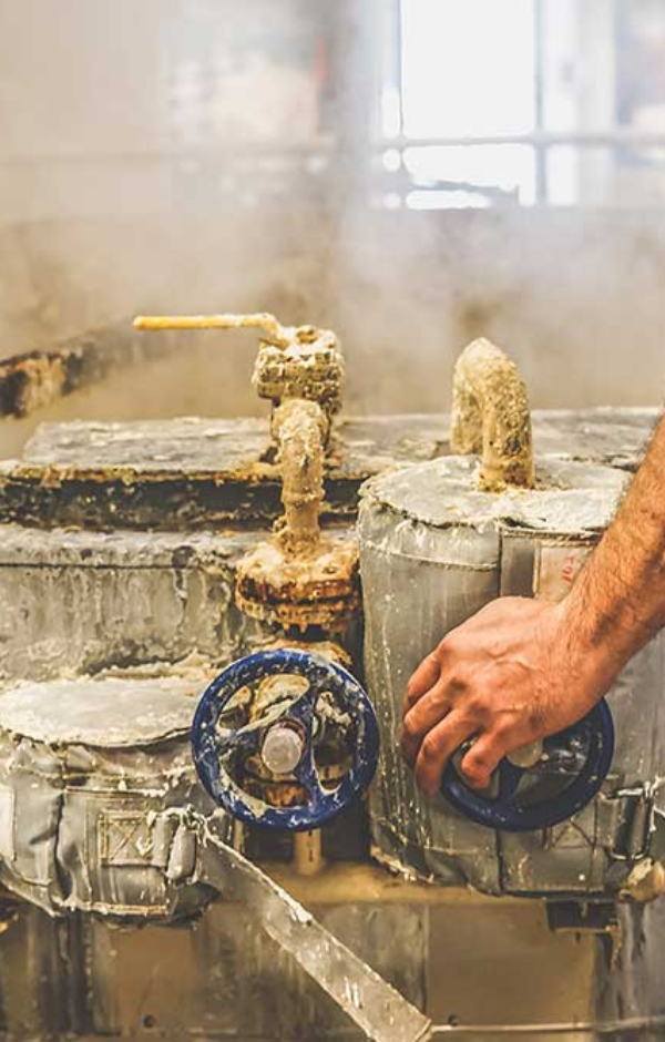 Chaudron servant à la fabrication de savon de Marseille